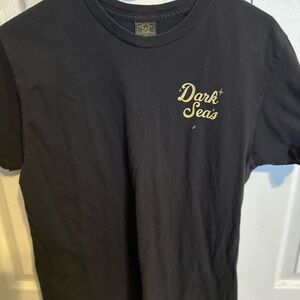 Mens Black Dark Seas Tshirt Medium